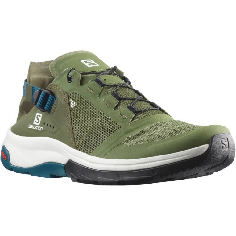 Tenis Senderismo Salomon Tech Amphib 4 Hombre Verde Oliva | MX LGZS370